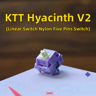 【พร้อมส่ง】ใหม่ Ktt Hyacinth V2 (10 30 แพ็ค) สวิตช์ไนล่อน ห้าพิน สําหรับคีย์บอร์ดเล่นเกม