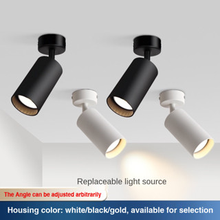 โคมไฟสปอตไลท์ Led GU10 ติดเพดาน ไม่เจาะรู สร้างสรรค์ สําหรับติดเพดาน ห้องนอน ห้องนั่งเล่น