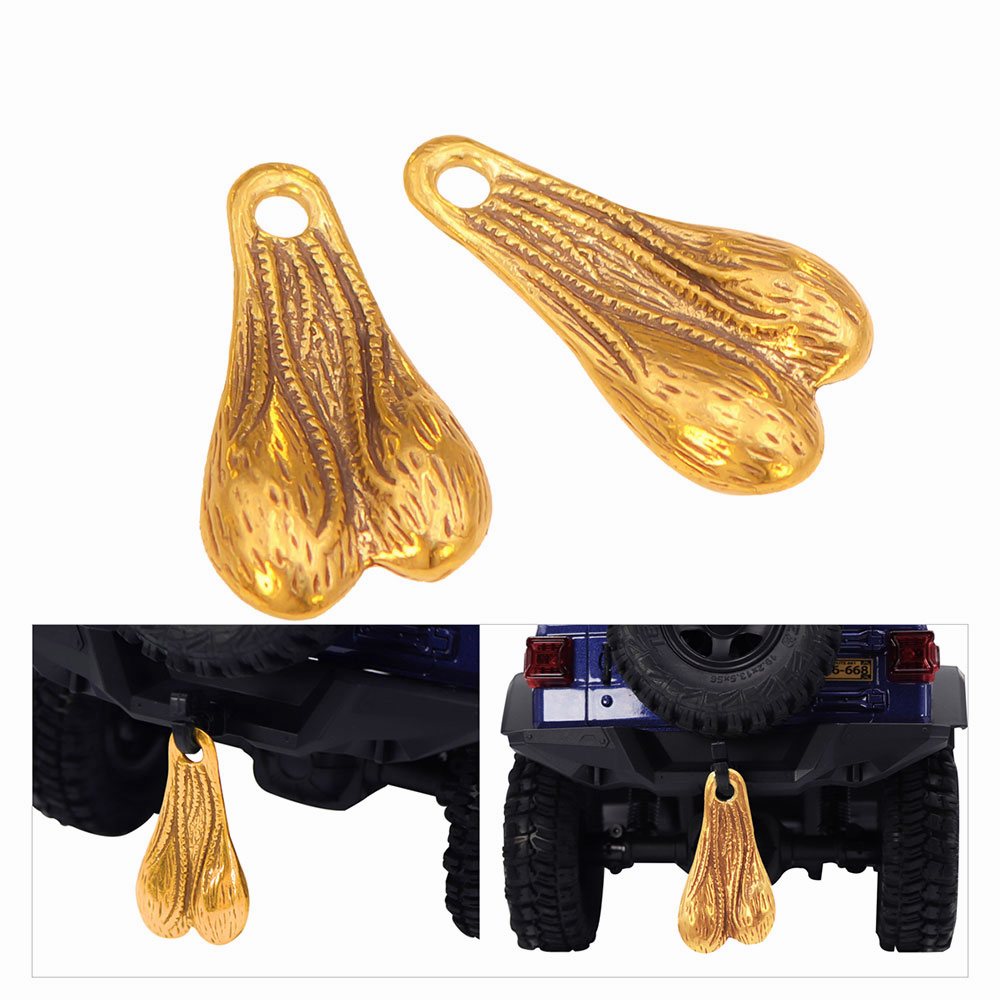 มินิทองเหลือง RC รถบรรทุกถั่ว 44*23 มม.กันชน Dangler ลูกสําหรับ 1/10 1/8 Crawler รถ SCX10 SCX6 TRX4 