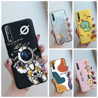 เคสซิลิโคนนิ่ม ป้องกันกล้อง กันกระแทก พิมพ์ลาย สําหรับ Huawei Y8p