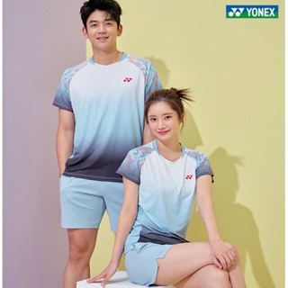 เสื้อกีฬาแขนสั้น ลายทีมเทนนิส Yonex ระบายอากาศได้ดี แบบแห้งเร็ว แฟชั่นฤดูร้อน สําหรับผู้ชาย และผู้หญิง 2023