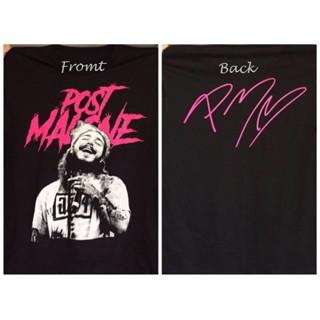 เสื้อยืดพิมพ์ลาย Post Malone เสื้อยืด สกรีนหน้าหลัง T-shirt ราคาถูกสินค้าราคาโรงงา ราคาถูก