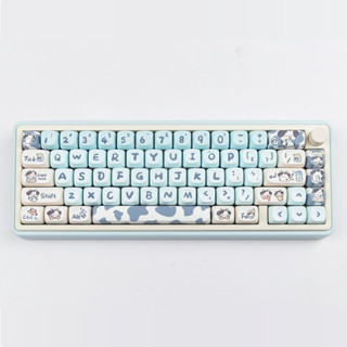 [In stock ] Cow keycaps MOA profile Dye-Sublimation PBT  keycap