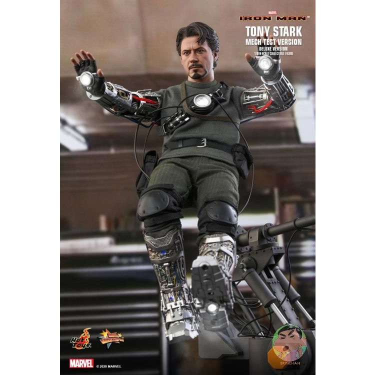 Hot Toys Iron Man MMS582 Tony Stark (Mech Test Ver.) Deluxe 1/6 Scale Collectible Figure