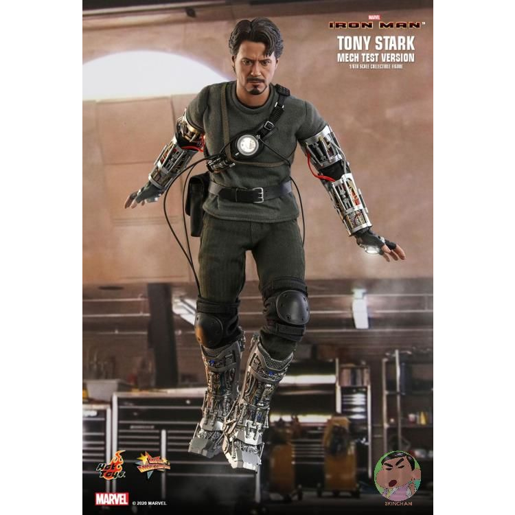 Hot Toys Iron Man MMS581 Tony Stark (Mech Test Ver.) 1/6th Scale Collectible Figure