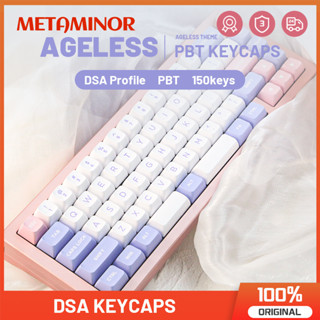 Weikav ปุ่มกดคีย์บอร์ด PBT ธีม Ageless 150 คีย์ DSA สําหรับ RK AKKO Filco CHERRY 60% 65% 75% 98 คีย์