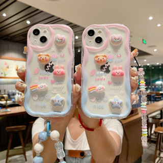 เคสป้องกันโทรศัพท์มือถือ ลายคลื่น สามมิติ กันกระแทก สําหรับ Iphone 14 13 12 11 PROMAX XSMAX