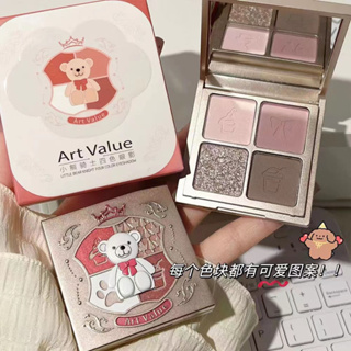 Art Value พาเลตต์อายแชโดว์ ชิมเมอร์ เนื้อแมตต์ กลิตเตอร์ 4 สี NO.A16