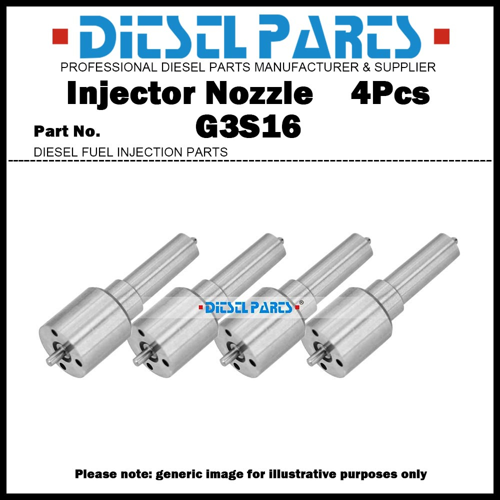 4x Common Rail หัวฉีดน้ํามันเชื้อเพลิงหัวฉีดเคล็ดลับ G3S16 สําหรับ Caterpillar CAT C4.4 324E 329E 56