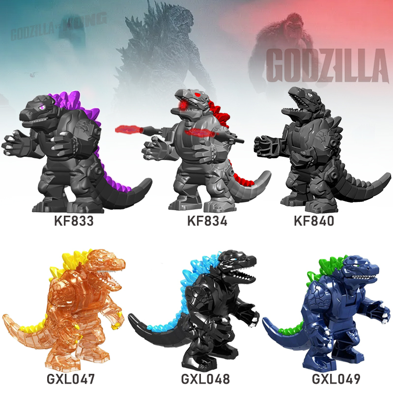 บล็อกตัวต่อ Monster VS. โมเดลฟิกเกอร์ Godzilla KF833 KF834 KF840 GXL047 GXL048 GXL049 ขนาดเล็ก ของเล่นสําหรับเด็ก