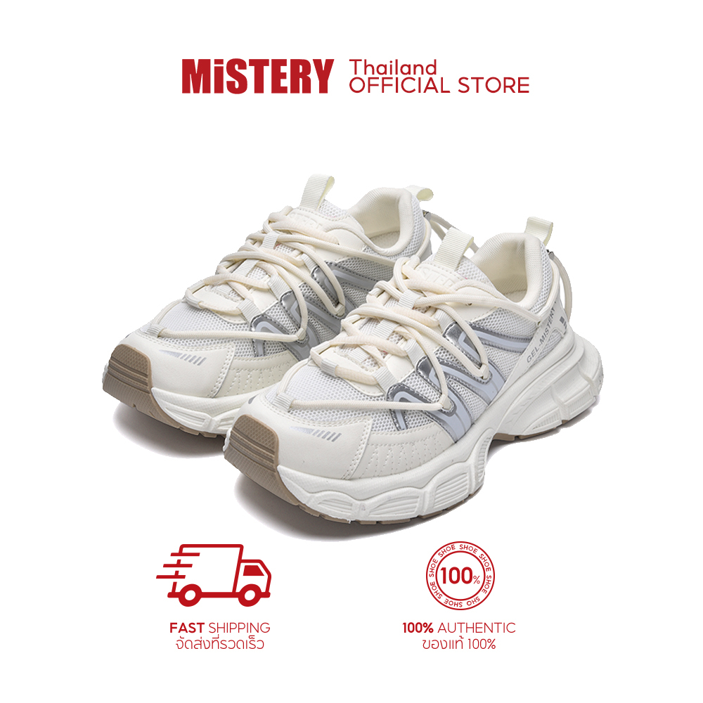 MiSTERY รองเท้าผ้าใบ พื้นหนา ระบายอากาศ น้ําหนักเบา รุ่น NECT MIS-715