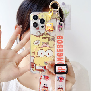 เคสโทรศัพท์มือถือ ซิลิโคนนิ่ม ลายการ์ตูนสพันจ์บ็อบน่ารัก พร้อมอุปกรณ์เสริม สําหรับ Redmi Note9pro Note10pro Note11Pro Note11 Note9s Note8 Note7pro Note6 Note5