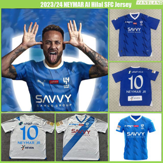 เสื้อกีฬาแขนสั้น ลายทีมชาติฟุตบอล al hilal SFC 2023/24 ชุดเหย้า