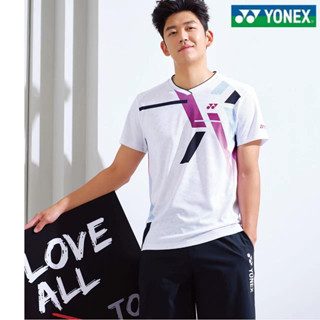 Yonex เสื้อกีฬาแบดมินตัน แขนสั้น แบบแห้งเร็ว ดูดซับเหงื่อ สําหรับผู้ชาย และผู้หญิง