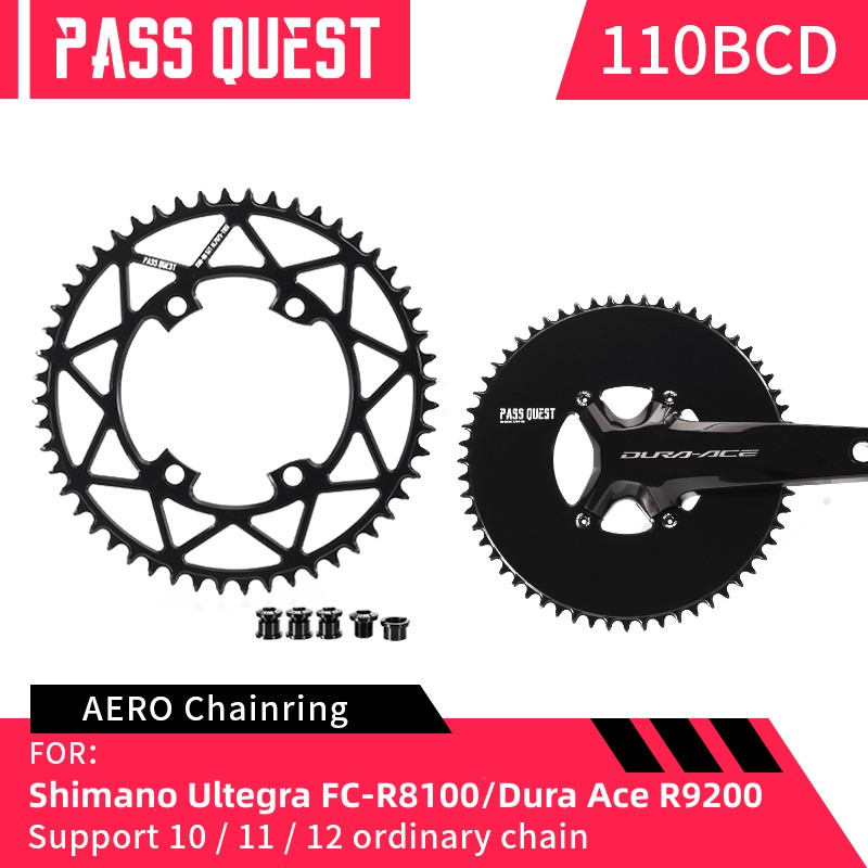 ใบจานหน้า Shimano Dura-Ace R9200 Ultegra R8100 7100 chainring 110bcd road folding bike ฟันแบบ Narrow