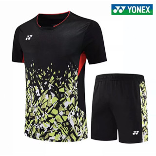 Yonex เสื้อกีฬาแบดมินตัน แขนสั้น แบบแห้งเร็ว เหมาะกับฤดูร้อน สําหรับผู้ชาย และผู้หญิง