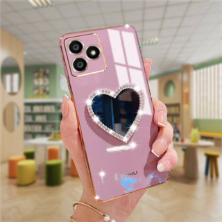 Realme 11Pro C53 C55 C35 10Pro C33 C30s เคสโทรศัพท์มือถือ รูปหัวใจ พร้อมกระจก หรูหรา สําหรับ