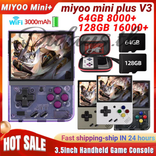 Miyoo Mini Plus V3 เครื่องเล่นเกมมือถือ แบบพกพา 16000+ เกม วิดีโอเกมคอนโซล สําหรับเด็ก ผู้ใหญ่