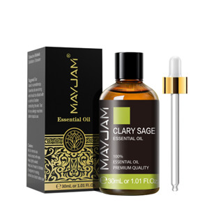 MAYJAM 30ML Clary Sage Essential Oil Help Sleep for Humidifier Aromatherapy Relieve Stress Essential Oils