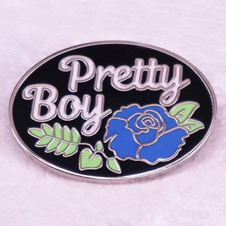 Pretty boy เข็มกลัดเคลือบ แบบแข็ง เครื่องประดับ สําหรับตกแต่งกระเป๋าเป้สะพายหลัง