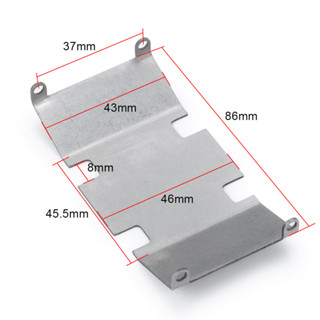 แผ่นบอร์ดโลหะ กันลื่น สําหรับอัพเกรดรถไต่หินบังคับ 1/10 SCX10 II 90046