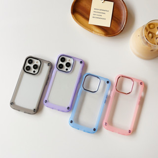 เคสอะคริลิคใส กันกระแทก สําหรับ iPhone 14 15 Pro Max 14 15 Plus