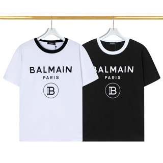 Balmai เสื้อยืดแขนสั้น ผ้าฝ้าย พิมพ์ลาย 230 กรัม แฟชั่นสําหรับผู้ชาย และผู้หญิง