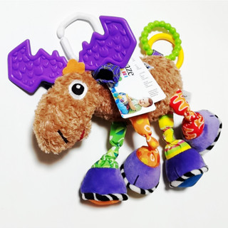 Lamaze รถเข็นเด็ก ของเล่นแขวน พื้นผิว เขย่าแล้วมีเสียง ย่น นุ่ม พัฒนาการ ของเล่นทางประสาทสัมผัส สัตว์