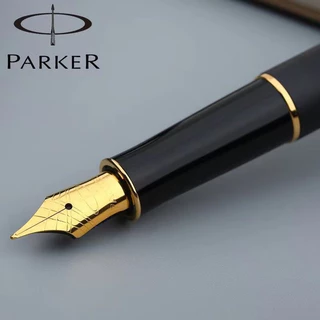 【แกะสลักฟรี + 1ink + 1Gift Box】Parker Sonnet Fountain Pen Frosted Black Rod Gold Clip Jewelry Pen High-End Signature Gifts