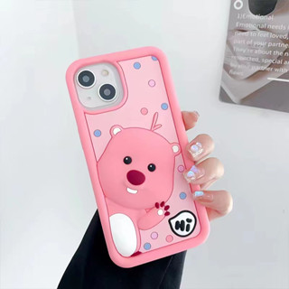 เคสโทรศัพท์มือถือ ซิลิโคนนิ่ม ลายการ์ตูนกวักน้อย LOOPY สามมิติ รวมทุกอย่าง สําหรับ iPhone14 13 12 11 Pro MAX