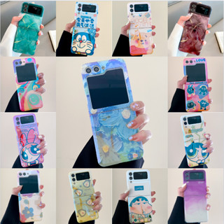 เคสมือถือ ลายการ์ตูนอนิเมะน่ารัก พับได้ กันกระแทก สําหรับ Samsung Galaxy ZFlip 5 Z Flip5