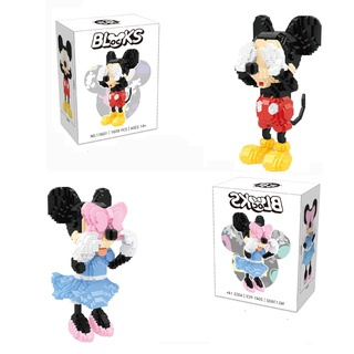 T00367-bb-mickey บล็อคตัวต่อ รูปมิกกี้ ของเล่นเสริมการเรียนรู้ สําหรับเด็กผู้ชาย ผู้หญิง