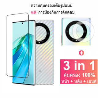 Honor X9a ฟิล์มกระจกนิรภัยกันรอยหน้าจอ และเลนส์กล้อง แบบเต็มจอ สําหรับ Honor X9a 5G Pro X9a X8a X7a X6 4G 5G