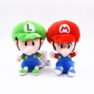 Nintendo Game Super Mario Bros. ขนาด 15 ซม. ตุ๊กตาฟิกเกอร์ Mario Luigi แบบนิ่ม ของเล่นสําหรับเด็ก