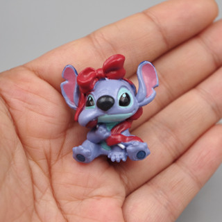 โมเดลฟิกเกอร์ PVC รูปการ์ตูนอนิเมะ Lilo &amp; Stitch Koala Stitch Eat Lollipop Q Version Mini Kawaii ขนาด 3 ซม. 1 ชิ้น