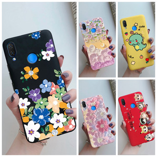 เคสโทรศัพท์มือถือ ซิลิโคนนุ่ม ลายการ์ตูนดอกไม้น่ารัก สําหรับ Huawei nova 3i nova3 i nova3i