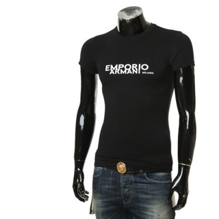 เสื้อยืดแขนสั้น ผ้าฝ้าย พิมพ์ลาย Emporio Armani EA สําหรับผู้ชาย 111035 2f725