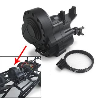 กล่องเกียร์โลหะ 2 ความเร็ว พร้อมสายพาน สําหรับรถไต่หินบังคับ Axial SCX10 Wrangler Wraith 90048 1/10