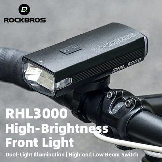 【TH Delivery】ROCKBROS ไฟหน้าจักรยาน ชาร์จ Usb 3000 Lumens ไฟกลางคืน MTB ไฟฉายจักรยาน หน้า กันน้ํา