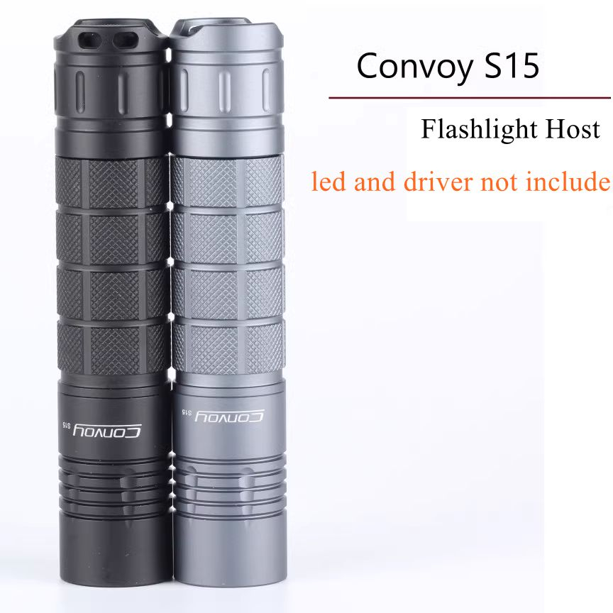 Convoy S15 ไฟฉายโฮสต์ไฟฉายเชลล์ (ไม่มี led และไดร์เวอร์)