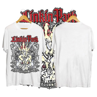 เสื้อยืดพิมพ์ลาย Linkin park 5th VINTAGE ราคาถูก