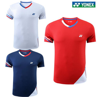 Yonex ชุดปิงปอง แขนสั้น แบบแห้งเร็ว สําหรับผู้ชาย และผู้หญิง