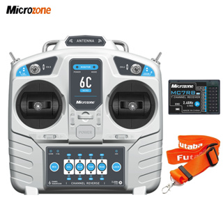 Microzone MC6C 6C-Mini V2 2.4G 6CH ตัวรับส่งสัญญาณ MC7RB ระบบวิทยุ สําหรับเครื่องบินบังคับ ปีกคงที่ รถยนต์ เรือ