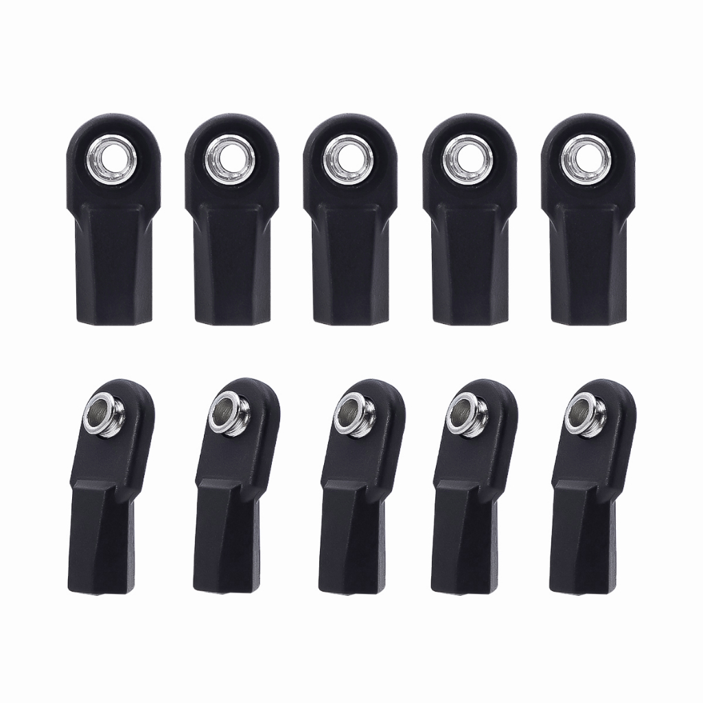 10 ชิ้นตรงมุมพลาสติก M4 Rod Ends 7 มิลลิเมตร Pivot Ball สําหรับ 1/10 RC Crawler TRX4 SCX10 องค์ประกอ