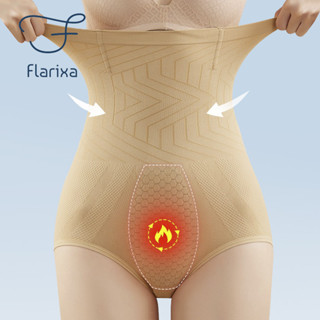 Flarixa กางเกงชั้นใน ไร้รอยต่อ ผู้หญิง เอวสูง กระชับ กางเกงในรังผึ้ง อบอุ่น มดลูก ควบคุมหน้าท้อง ชุดชั้นในต้านเชื้อแบคทีเรีย