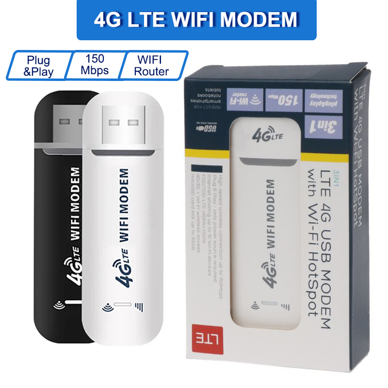 B1/3/5 4G LTE WIFI Modem Router USB Dongle 150Mbps สําหรับแล็ปท็อป PC เครือข่ายซิมการ์ด WiFi Hotspot