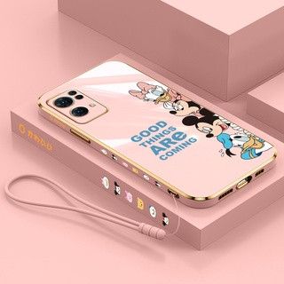 เคสโทรศัพท์มือถือ ลายการ์ตูนดิสนีย์ ครอบครัว พร้อมสายคล้อง สําหรับ Oppo RENO 2 RENO Z RENO 3 RENO 3Pro RENO 2F