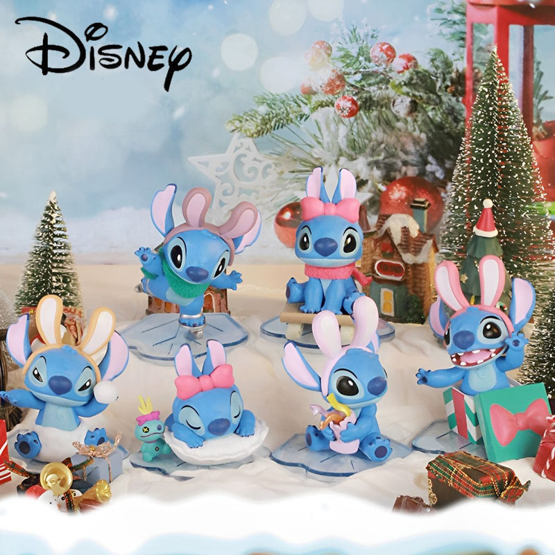 2023 Disney Cartoon Lilo Stitch Pendant Keyring Cute Mickey