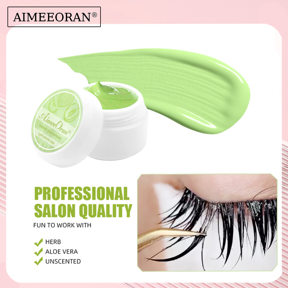 [พร้อมส่ง]AIMEEORAN ครีมกําจัดขนตาปลอม 5 กรัม 4 รส 1 ชิ้น