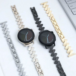 Metal Z Shape Designed Watch Strap For Huawei GT2/GT3/GT3 Pro/GT2E/ Amazfit GTS 4 / Amazfit GTS 4 mini /GTS3 / GTS2 / GTS /Amazfit gts 2 mini/Amazfit Bip 3 pro Strap Amazfit bip u pro/Garmin venu sq/venu sq2/ Samsung Galaxy Watch 4/5/ Galaxy Watch 6 Strap